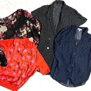 CLEAR MY CLOSET SALE! LIMITED TIME 
3 Shirts & Zara Romper!!